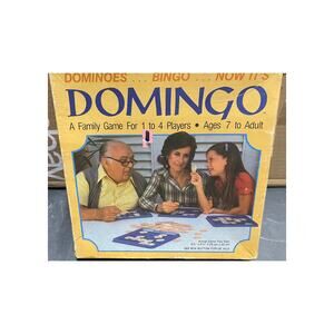 Vintage 1982 Whitman Domingo Dominoes Bingo Board Game #4409 AS Is
